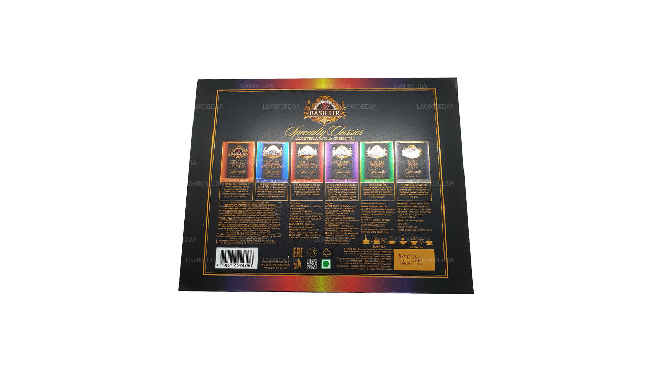 Basilur Giftbox Çeşitli Özel Klasikler (115g) 60 Zarflı Çay Poşeti