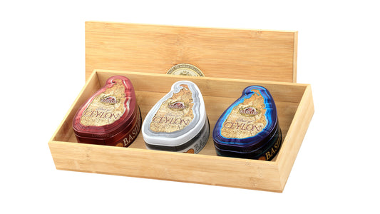 Basilur “Seylan'ın En İyisi” 3'ü 1 Arada Mini Harita Tenekesi (150g)