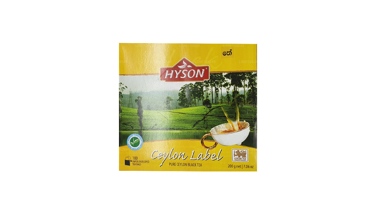 Hyson Seylan Etiketi BOPF (200g) 100 Çay Poşetleri