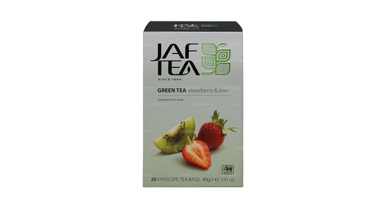 Jaf Tea Pure Green Collection Yeşil Çay Çilek ve Kivi (40g) 20 Çay Poşeti