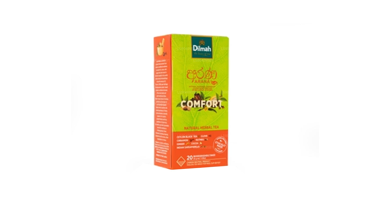 Dilmah Arana Comfort Doğal Bitkisel Siyah Çay (20 Etiketsiz Çay Poşeti)