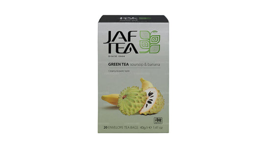 Jaf Tea Pure Green Collection Yeşil Çay Soursop & Muz (40g) 20 Çay Poşeti