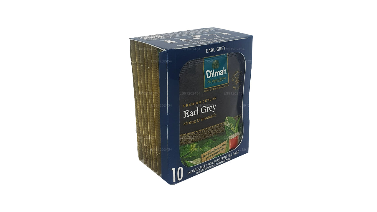 Dilmah Earl Grey Çay (20g) 10 Bireysel Folyo Sarılı Çay Poşeti